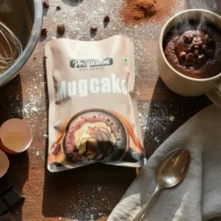 Microwave Chocolate Mug Cake Mix in Kitchen Setting | Easy Instant Dessert