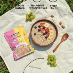 Overnight ragi cereal benefits – high calcium, high fiber, protein-rich, gluten-free, vegan